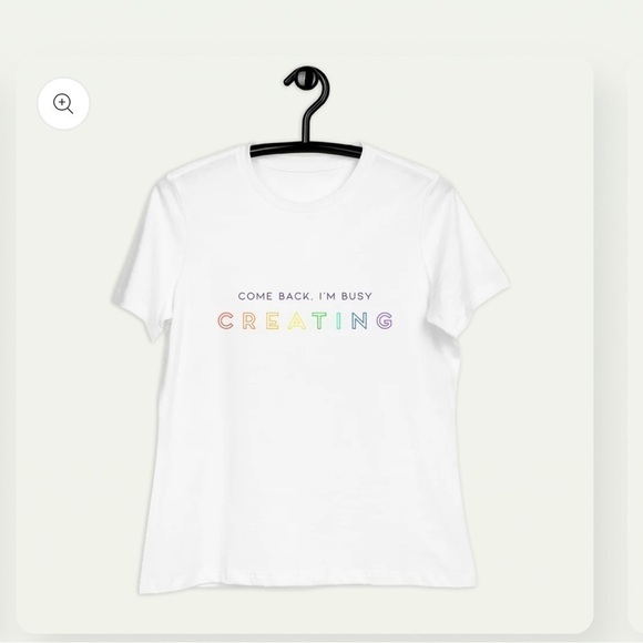 BRAND NEW Graphic Tee “Come back. I'm busy creating” size S/M - Picture 1 of 3